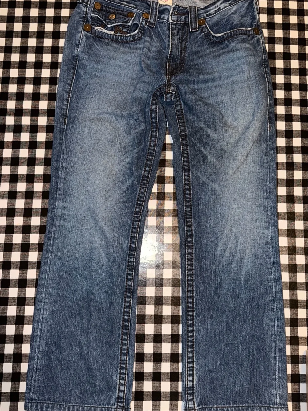 True Religion Classic Straight-Leg Blue jeans